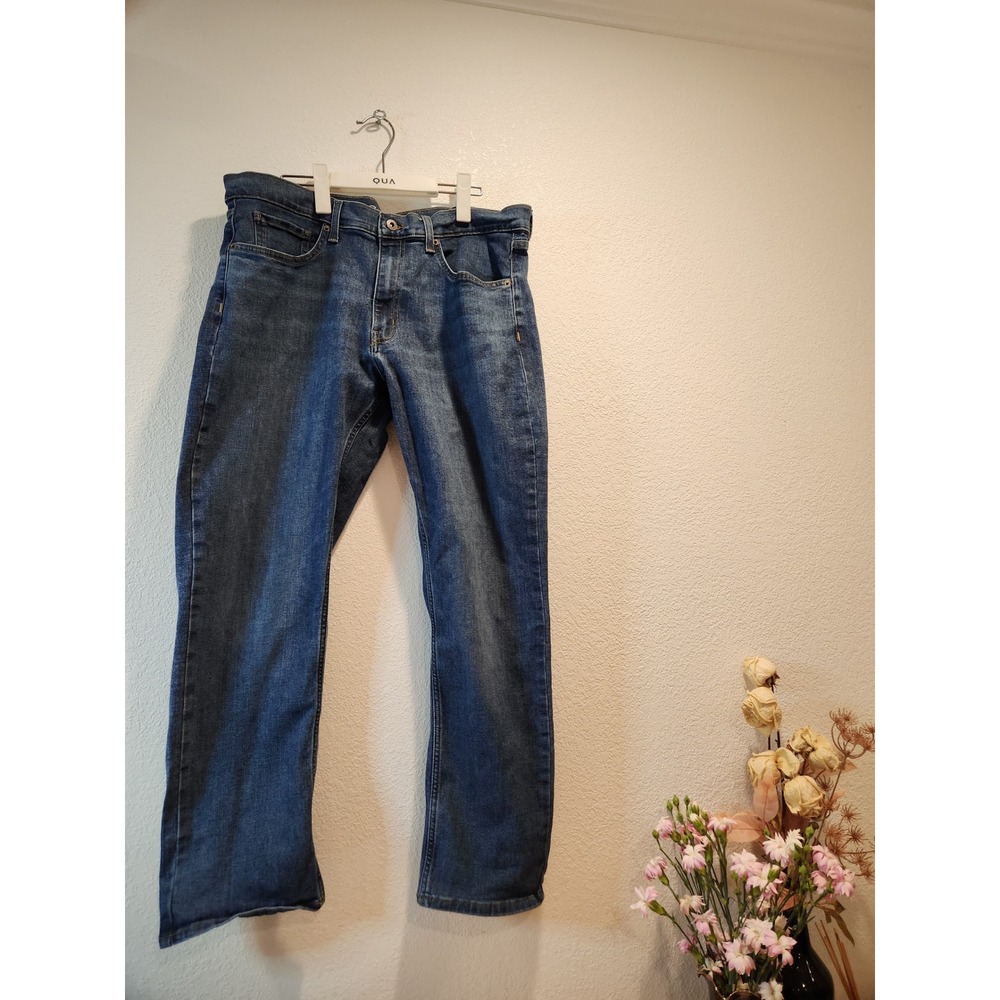 Eddie‎ Bauer Men's 36x29 Straight Leg Blue Denim Jeans Specially Dyed Casual